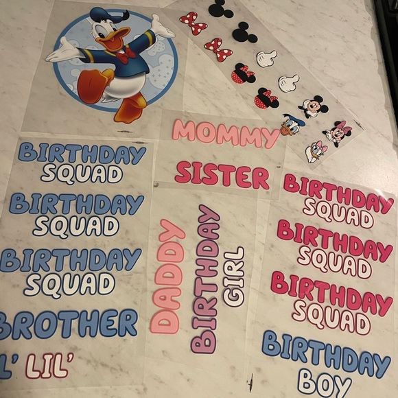 🦄3/$15 Disney Iron On Decals Pack - Picture 3 of 8